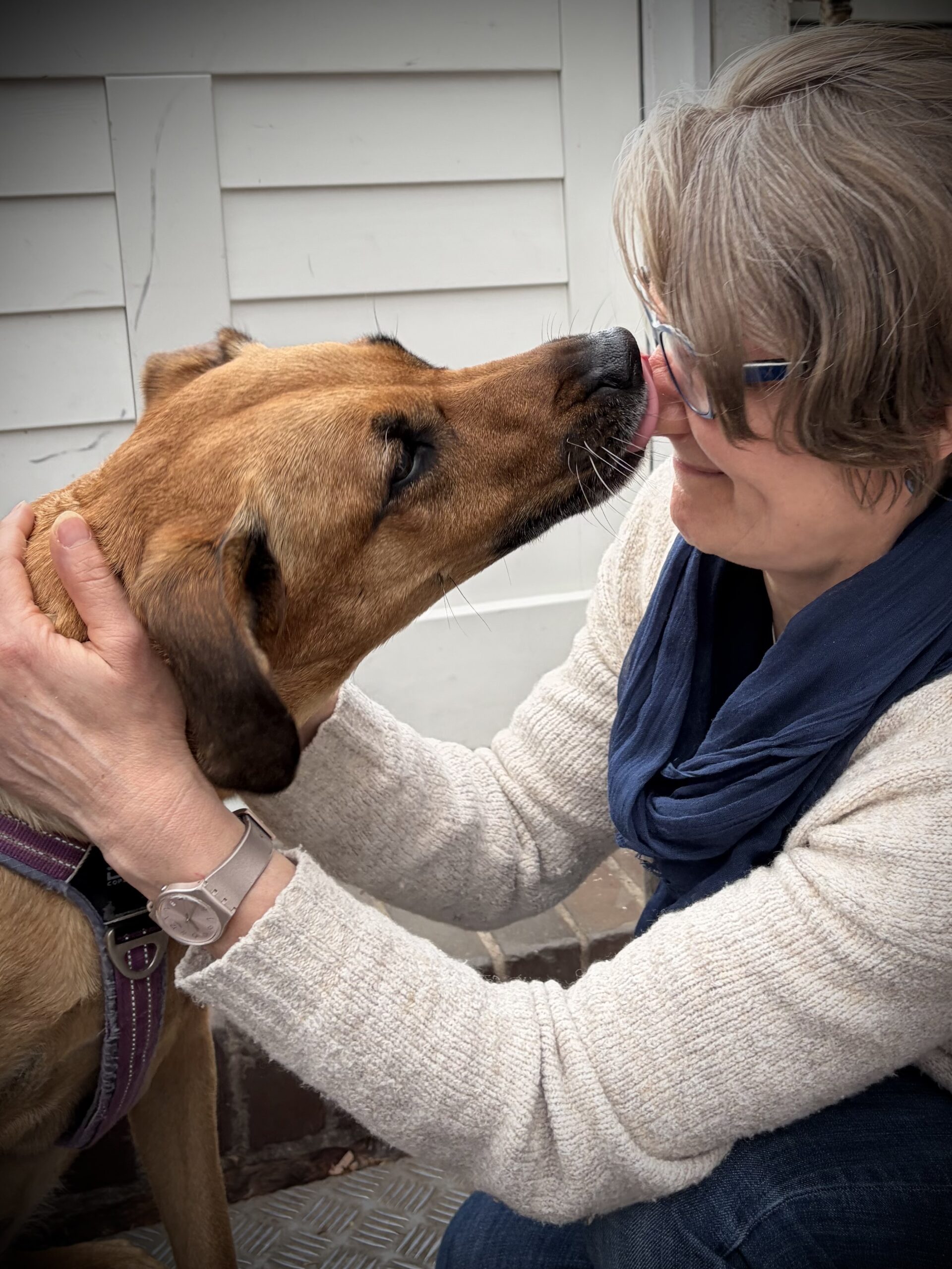Lorna mit Hund